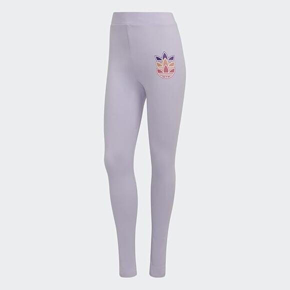 Adidas Originals Women's Adicolor Essential Light Purple Leggings Size XS New - Picture 1 of 8